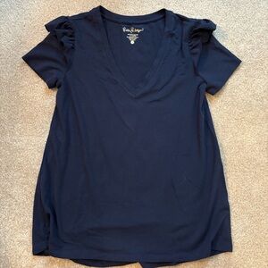 Lilly Pulitzer flutter sleeve tee